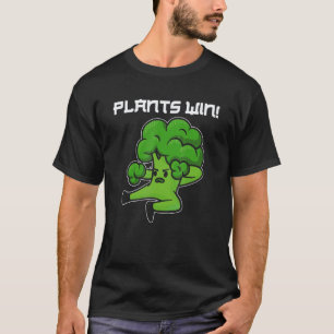 Camiseta Plantas Ganham Vegano Vegetariano Veganismo Direit