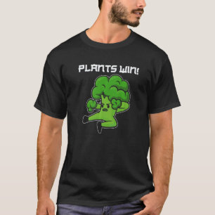Camiseta Plantas Ganham Vegano Vegetariano Veganismo Direit