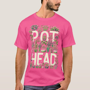 Camiseta Plantas Potes Engraçadas Cabeça Bonita Engraçada J