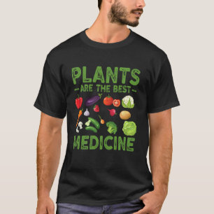 Camiseta Plantas São A Melhor Medicina Plano Vegano Vegetar