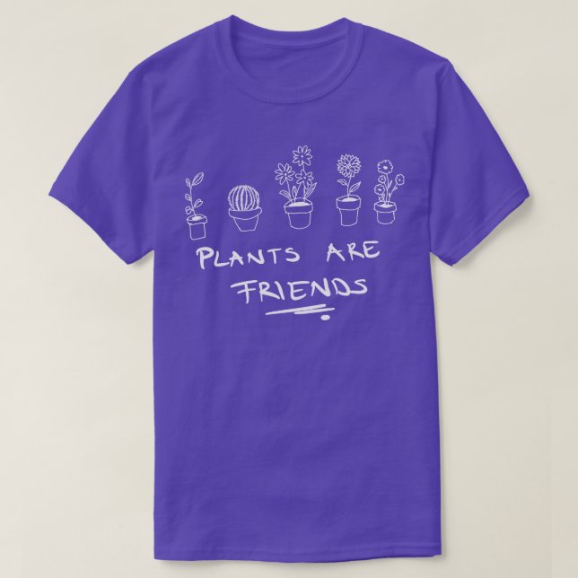 Camiseta Plantas são amigas (Frente do Design)