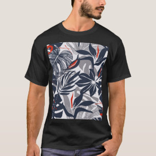 Camiseta Plantas Selvagens: Planos Orgânicos Florais Sem Se