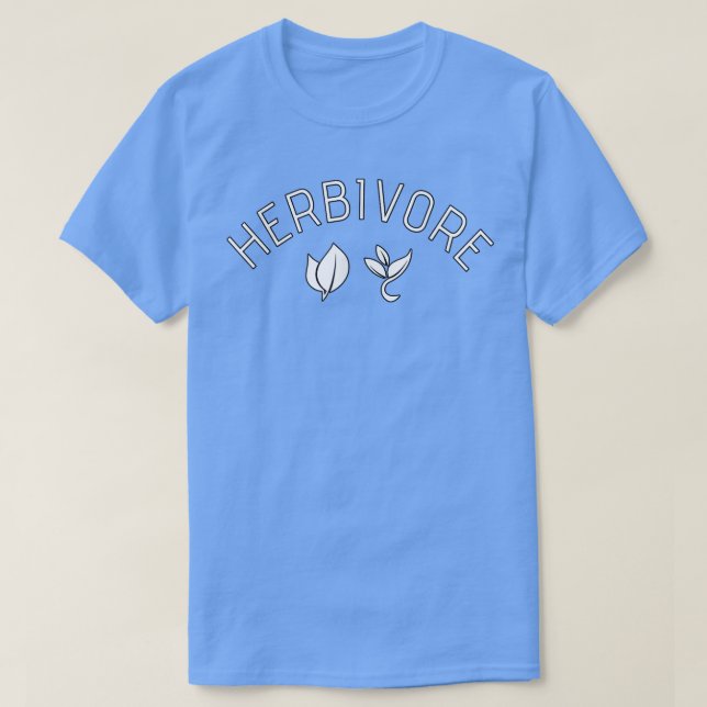 Camiseta Plantas simples de Herbivore para vegetarianos (Frente do Design)