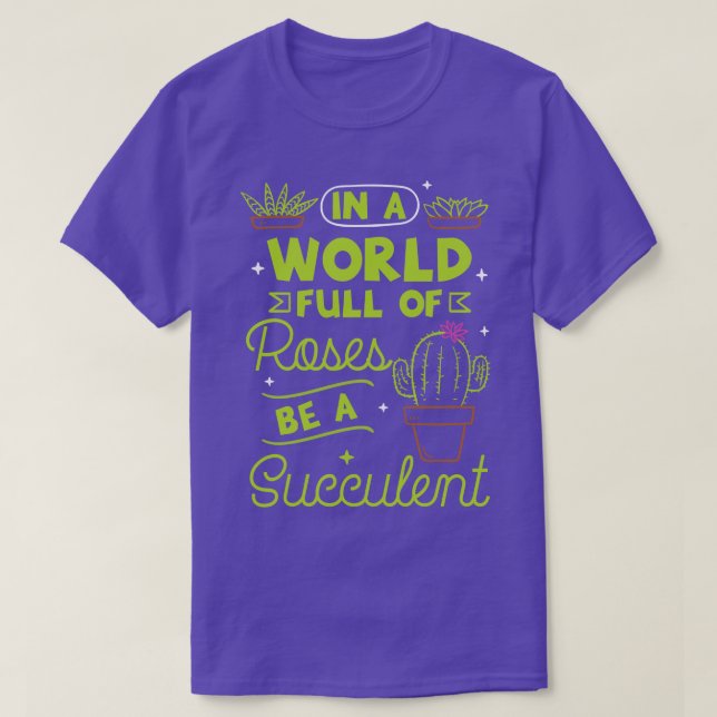 Camiseta Plantas Sucultas 1 (Frente do Design)