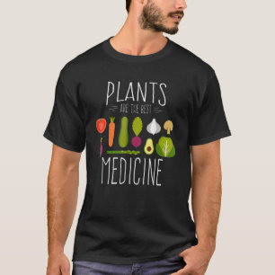 Camiseta Plantas Veganas Legumes São Medicamentos Vegetaria