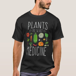 Camiseta Plantas Veganas Legumes São Medicina Vegetariano