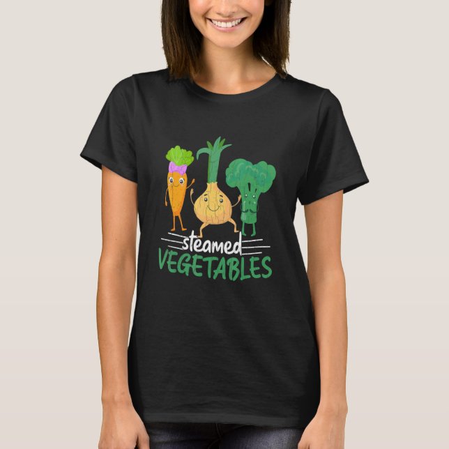 Camiseta Plantas Vegetais Vergânicas Verganas com Vapor Grá (Frente)