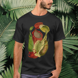 Camiseta Plantas Vermelhas e Verdes Vintage - Agulhas