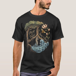 Camiseta Plante As Árvores Salve As Abelhas Sinal De Paz Te