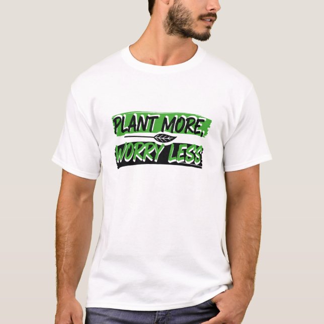 Camiseta Plante Mais, Preocupe-se menos, lésbica da naturez (Frente)