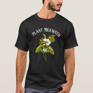 Camiseta Plante o Asclepias Lagarta Borboleta Monarca