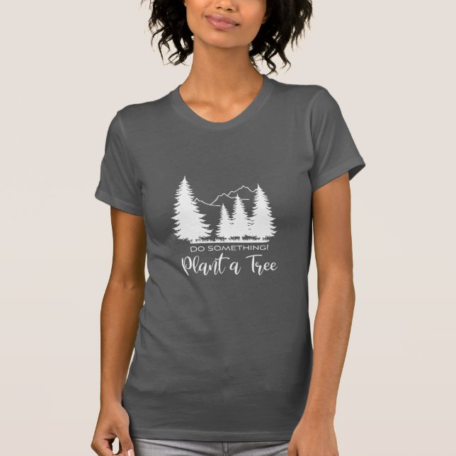 Camiseta Plante um T-Shirt para Cinzas Legal da Floresta Ár (Frente)