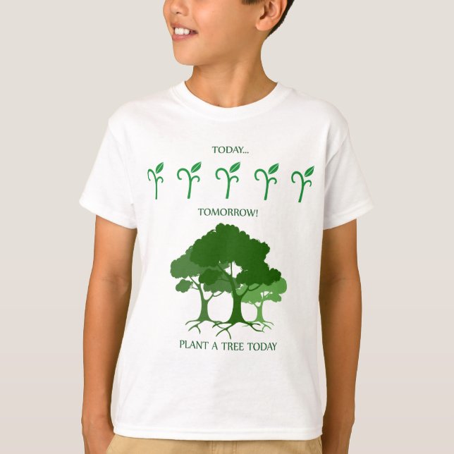 Camiseta Plante uma árvore hoje (Frente)