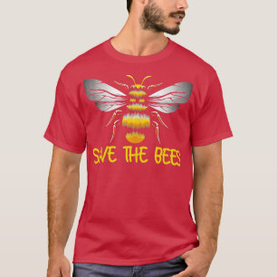 Camiseta Plantem estas abelhas para salvar as alterações cl