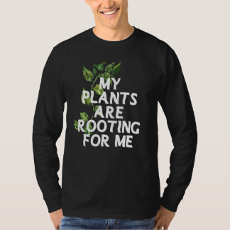 Camiseta Plants Are Rooting For Me Philodendron Micans Mons
