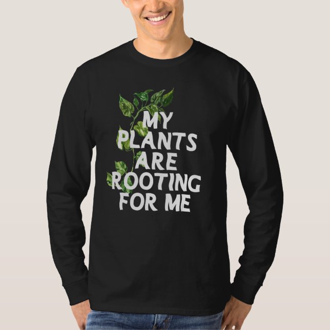Camiseta Plants Are Rooting For Me Philodendron Micans Mons (Frente)