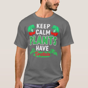 Camiseta Plants Have Protein Vegan Vegetarian Veganism Vegg