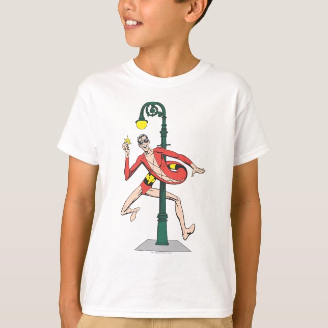 Camiseta Plastic Man Wraps Streetlight (Frente)