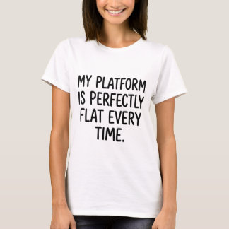 Camiseta Plataforma de Vôlei Mentira Branca é Plana