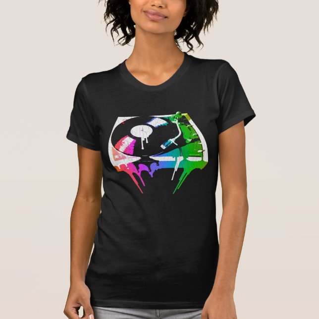 Camiseta Plataforma giratória de derretimento (olhar (Frente)