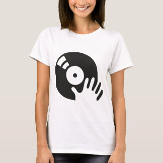 Camiseta Plataforma giratória do risco do DJ