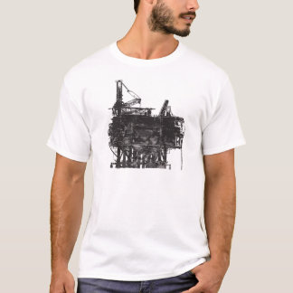 Camiseta Plataforma petrolífera do vintage