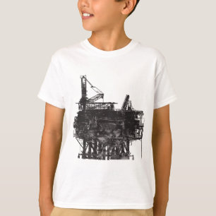 Camiseta Plataforma petrolífera do vintage