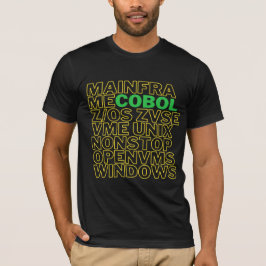 Camiseta Plataformas do Sistema Operacional em Idioma COBOL