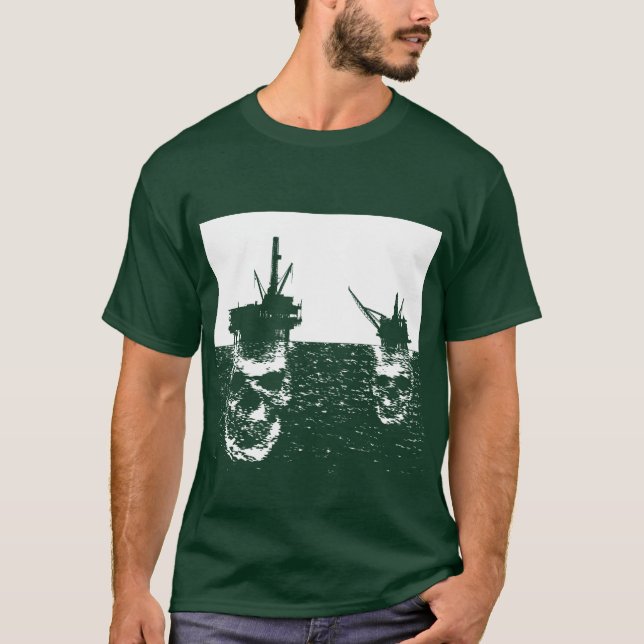 CAMISETA PLATAFORMAS PETROLÍFERAS A POUCA DISTÂNCIA DO MAR (Frente)