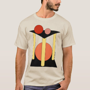Camiseta Plataformas, pilares e círculos de abstrato