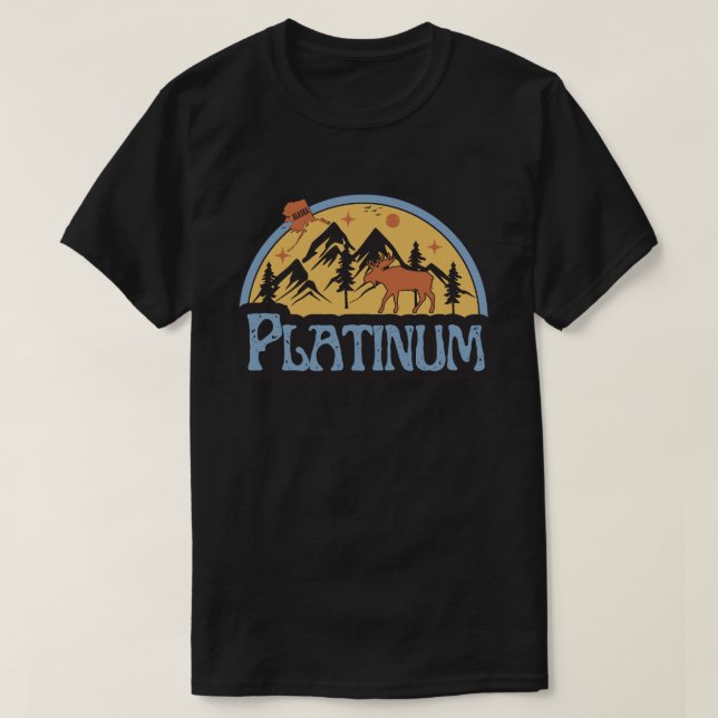 Camiseta Platina, Alasca (Frente do Design)