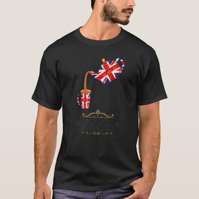 Camiseta Platinum Jubilee 2022 Union Jack For Kids & Jubile (Frente)