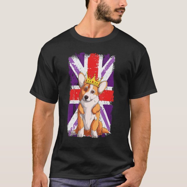 Camiseta Platinum Jubilee Corgi 2022 & Union Jack Idea For (Frente)