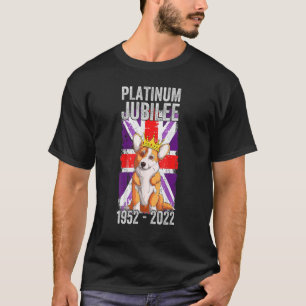 Camiseta Platinum Jubilee Cute Corgi 1952 2022