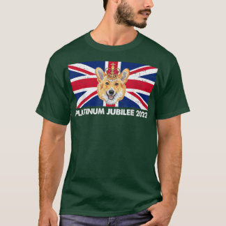 Camiseta Platinum Jubilee Cute Corgi - 70 Aniversário
