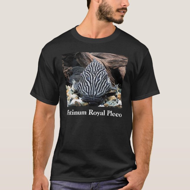 Camiseta Platinum Royal Pleco , Panaque niglolineatus (Frente)