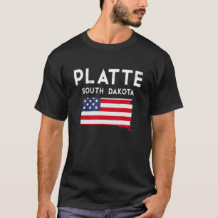 Camiseta Platte South Dakota EUA Estado América Viagem Sul