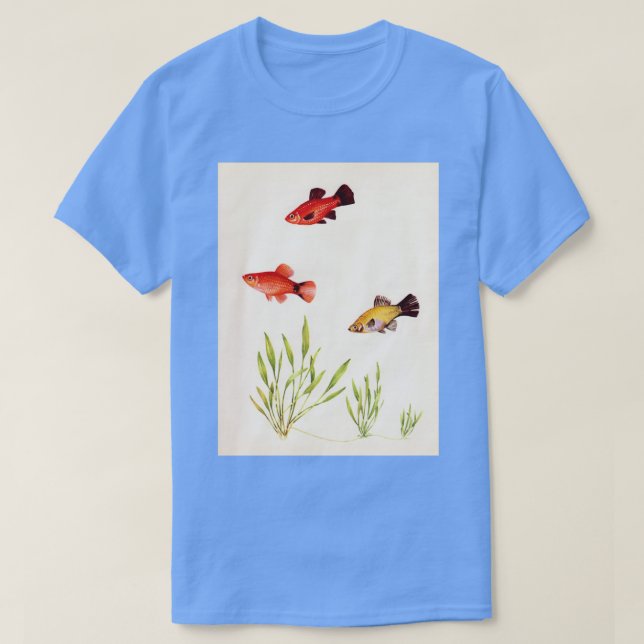 Camiseta Platy Xiphophorus maculatus (Frente do Design)
