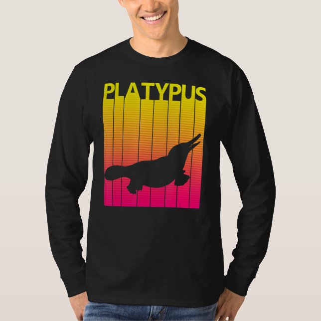 Camiseta Platypus Animal Retro Costume (Frente)