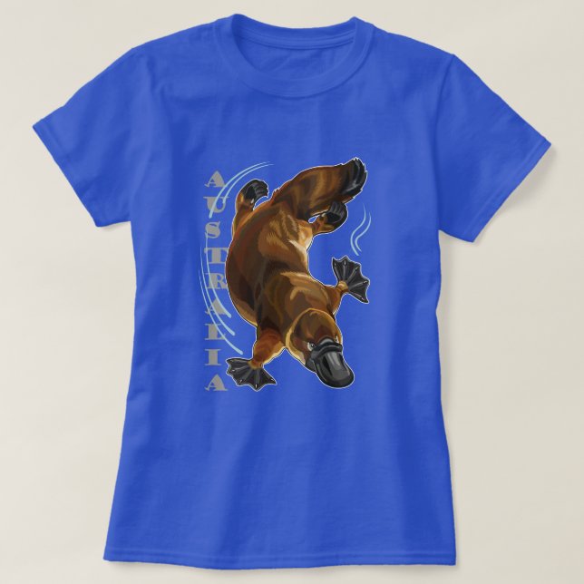 Camiseta platypus Austrália (Frente do Design)