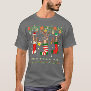 Camiseta Platypus Christmas Stocks Xmas Luzes Pajama Matam
