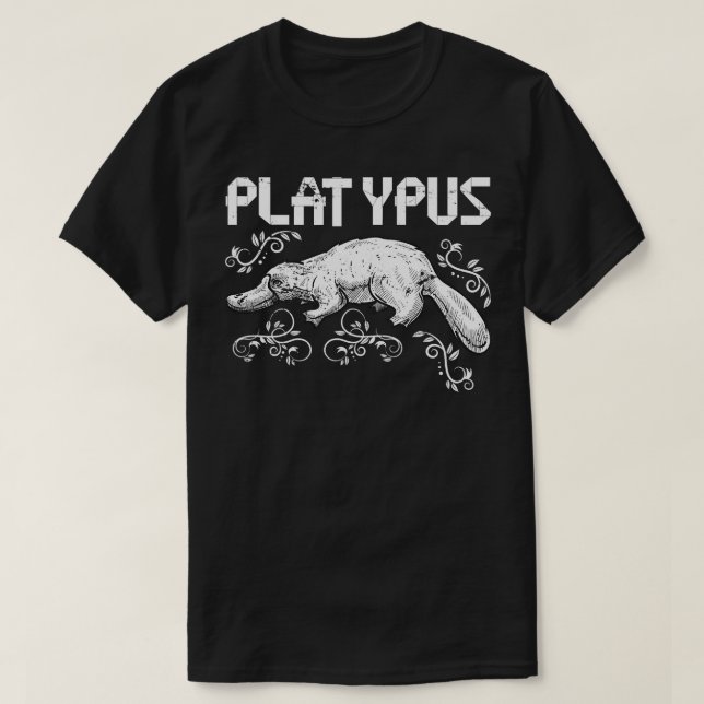 Camiseta Platypus de Detentor de Zoo Aussie Animal da Austr (Frente do Design)