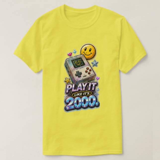 Camiseta Play It Like It's 2000 (Frente do Design)