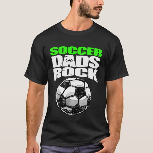Camiseta Play Strong SOCCER DADS ROCK (Frente)