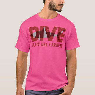 Camiseta Playa Del Carmen Merge no México Shark