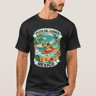 Camiseta Playa Del Carmen México Tartaruga Marinha Cega Sur