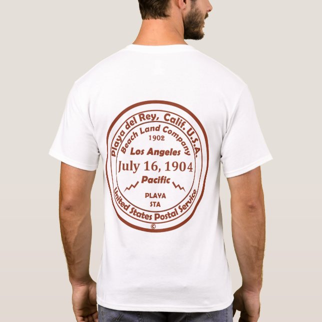 Camiseta Playa del Rey está em Nasceres de julho de 1902 (Verso)