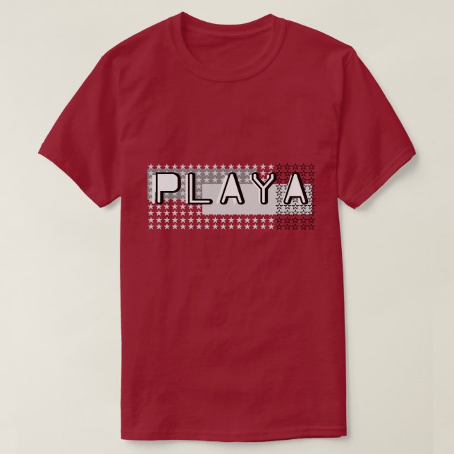 Camiseta Playa Playa para a Vida  (Frente do Design)