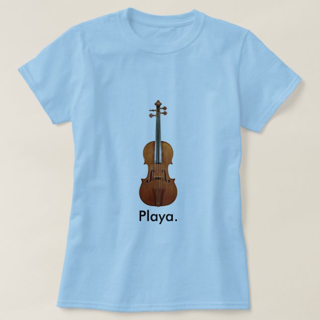 Camiseta Playa (violino) (Frente do Design)