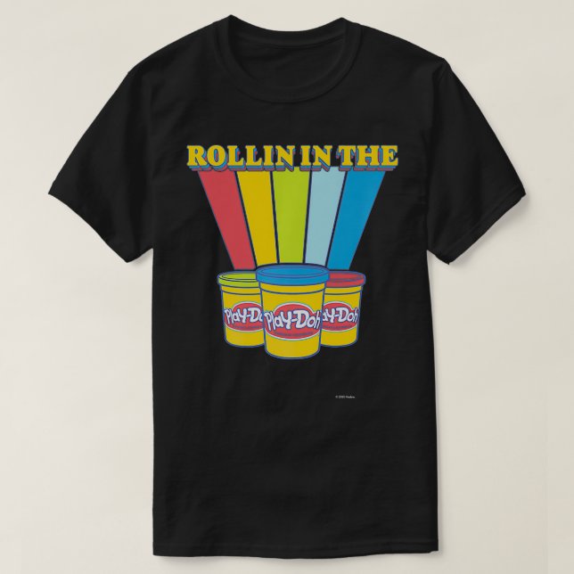 Camiseta PlayDoh Rollin' No PlayDoh Rainbow Premium (Frente do Design)